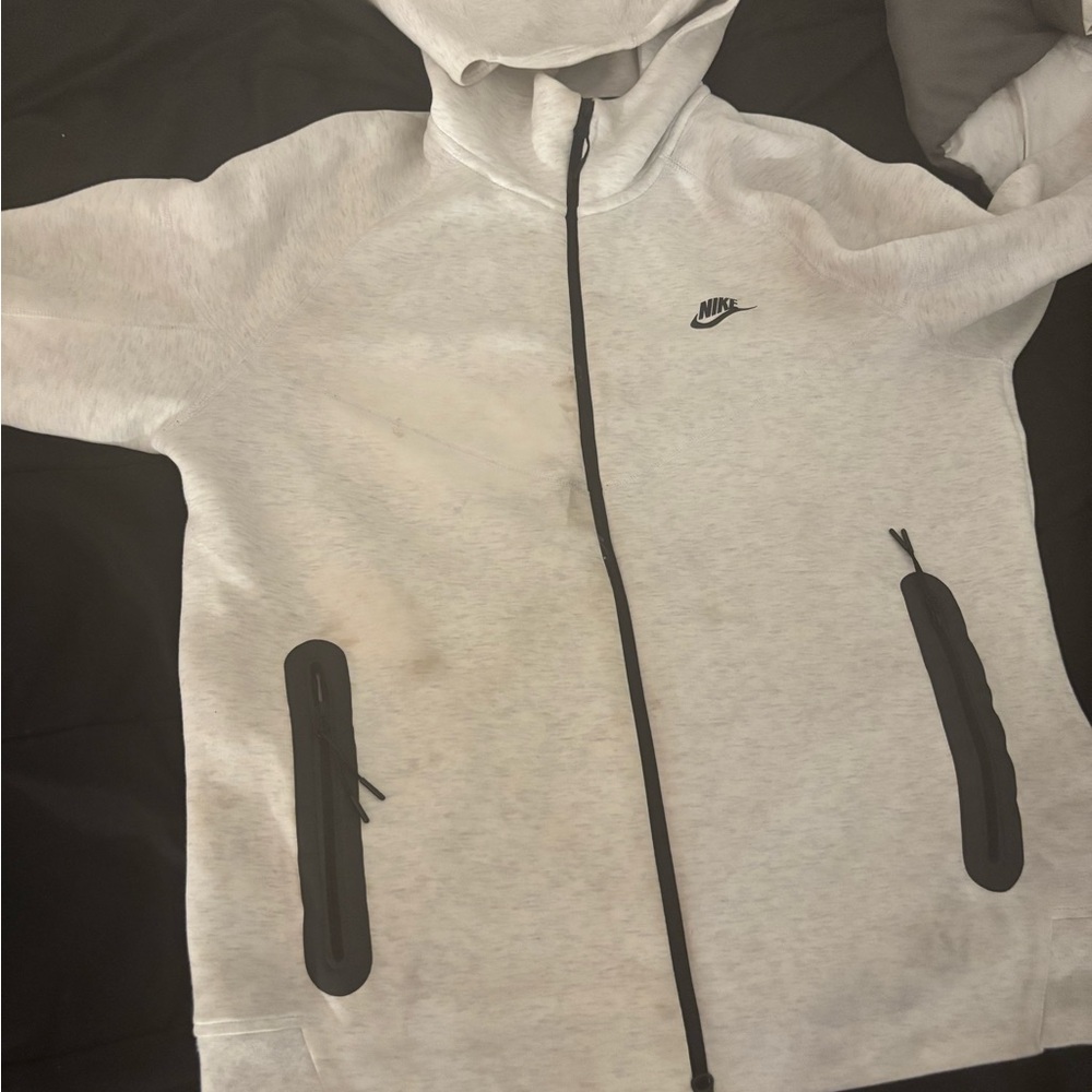 Nike Light Gray Hoodie with Black Details